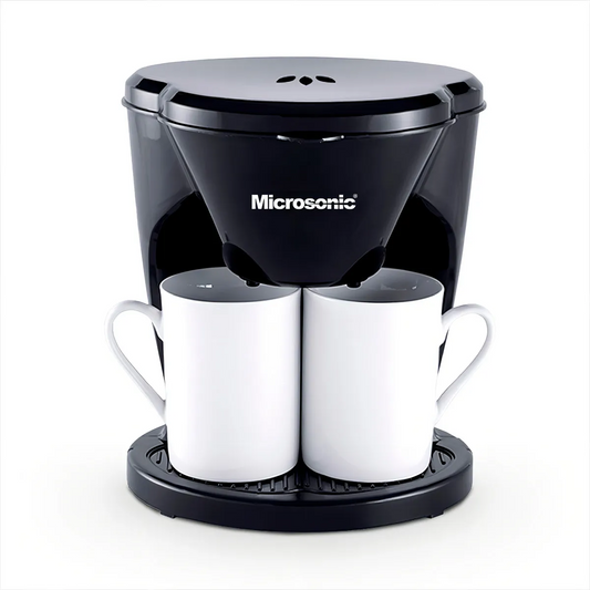 Cafetera Electrica Microsonic Doble Goteo 2 Tazas De Color Negro + ENVIO GRATIS