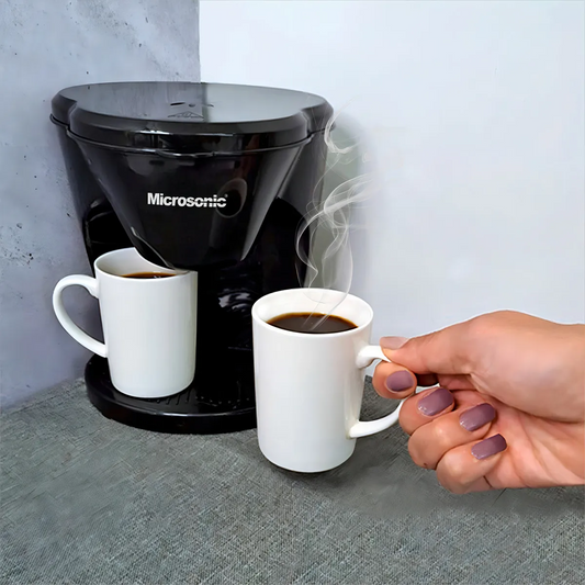 Cafetera Electrica Microsonic Doble Goteo 2 Tazas De Color Negro + ENVIO GRATIS