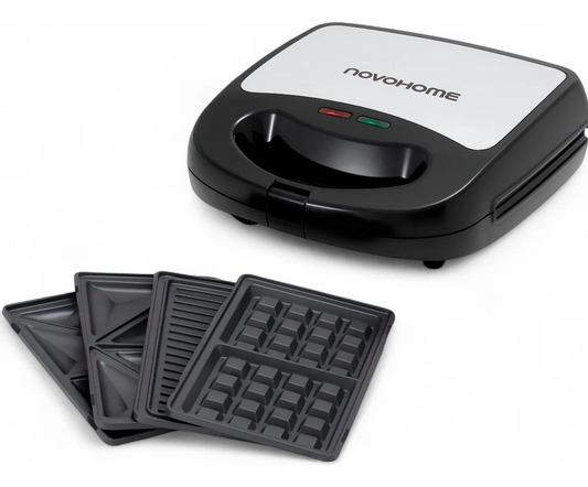 Sandwichera Waflera Parrilla 3 En 1 Novohome 760w + ENVIO GRATIS